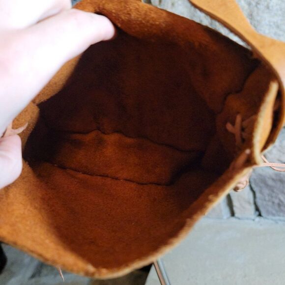 Genuine Elk Hide Crossbody Purse or Bag by Native Americans BNA 11 - Picture 5 of 6